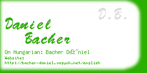 daniel bacher business card